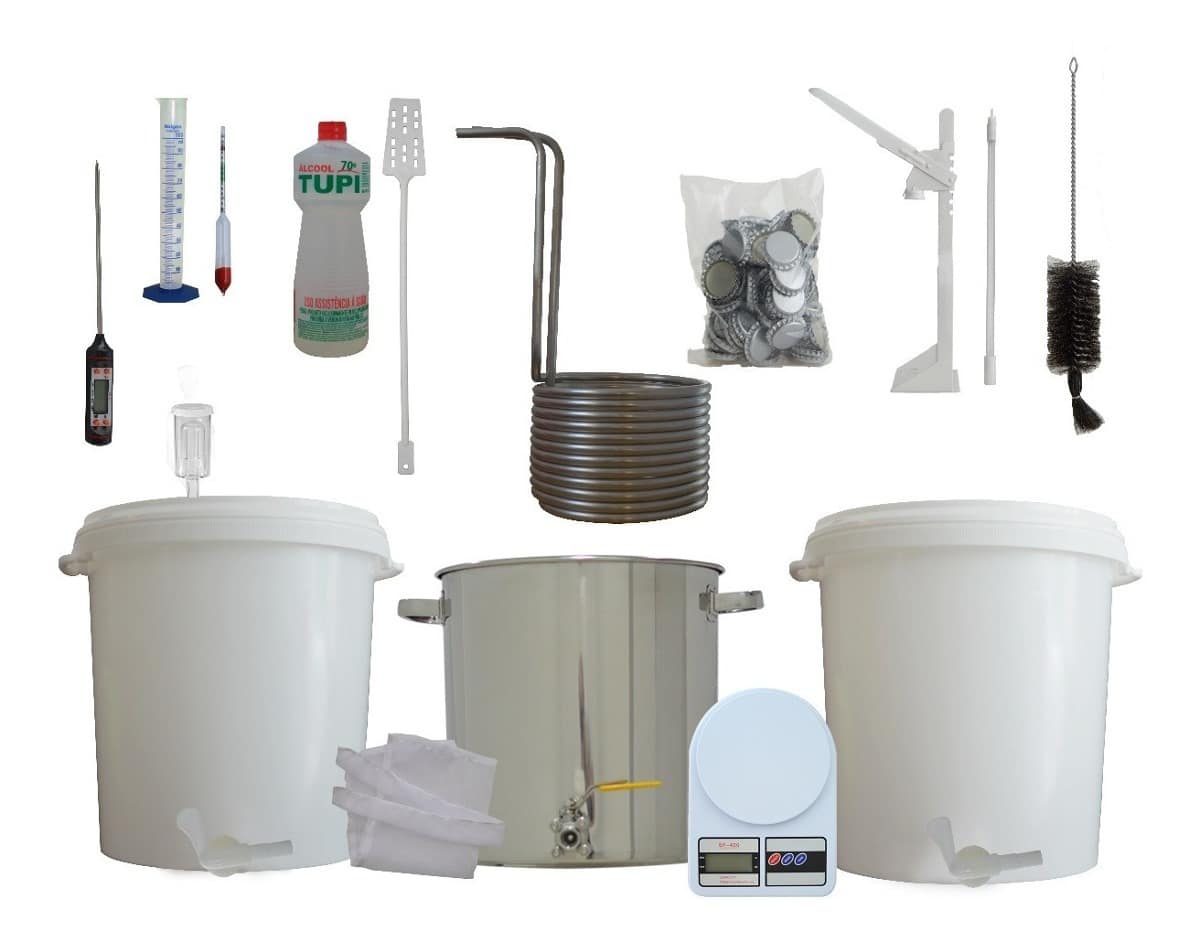 Equipamentos para produzir cerveja em casa ou apartamento